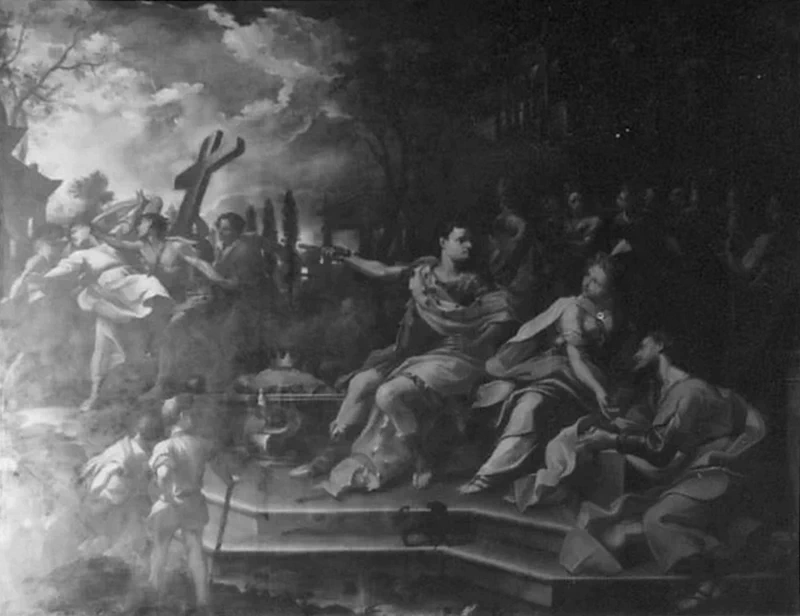 Giovanni Anastasi - ritrovamento della vera croce, Pinacoteca Diocesana (Senigallia)